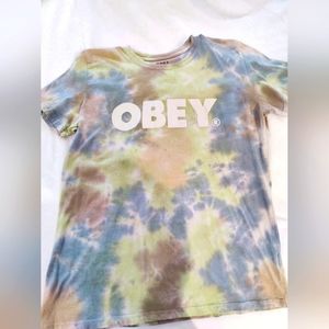 Obey Tie Dye tshirt size Medium